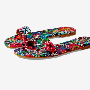 NWT Lilly Pulitzer Size 7 Women Slide Floral Sandals